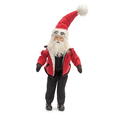 27.75" Plush Snow Suit Santa