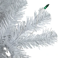 4ft. Pre-Lit White Artificial Christmas Tree, Green Lights