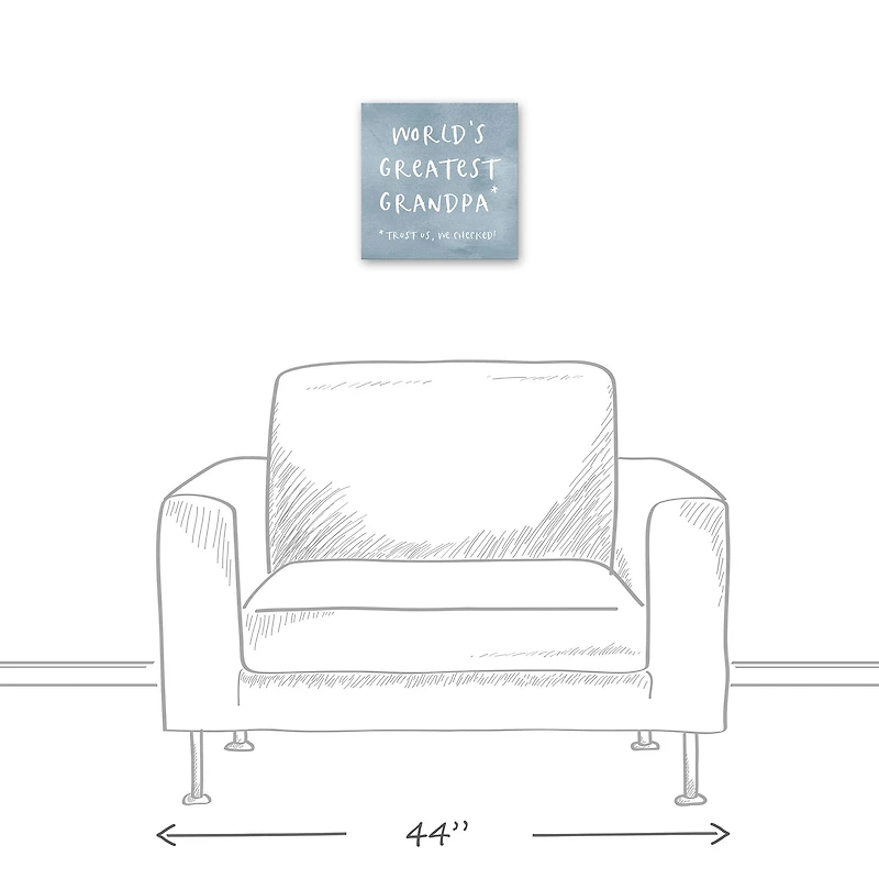 World's Greatest Grandpa Canvas Wall Art
