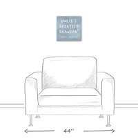 World's Greatest Grandpa Canvas Wall Art