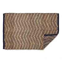DII® French Blue with Natural Jute Chevron Hand-Loomed Rug, 2ft. x 3ft.