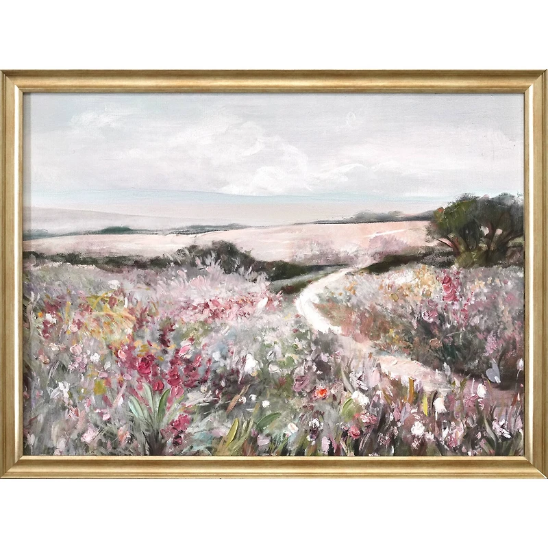 18" x 24" Framed Blush Floral Landscape Wall Art by Ashland®