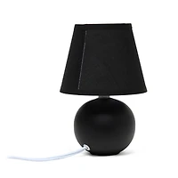 Creekwood Home Nauru 8.5" Ceramic Orb Base Table Lamp