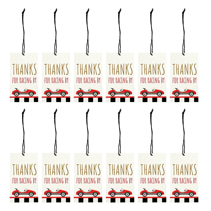 Thanks For Racing By Gift Tags, 12ct. by Celebrate It™