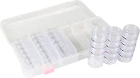Everything Mary Large Plastic Bead Storage Box with Jars