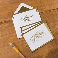 Gold Thank You Cards & Envelopes by Recollections™, 4.25" x 5.5"