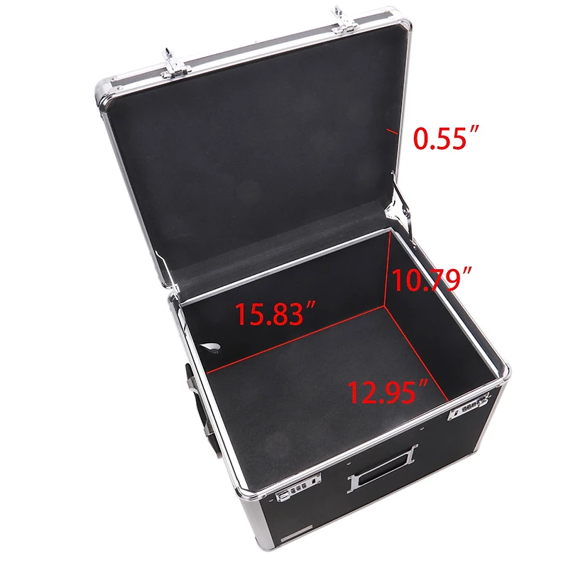 Vaultz Black Locking File Security Box