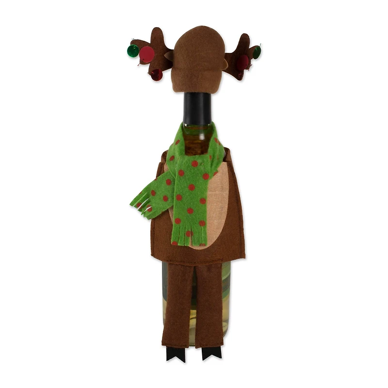 DII® Santa, Reindeer, and Elf Wine Bottle Outfits Set