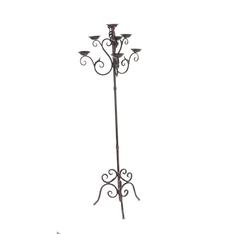 5ft. Brown Traditional Candle Holder Lantern