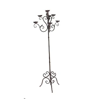 5ft. Brown Traditional Candle Holder Lantern