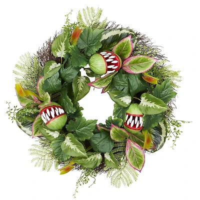 24" Green Venus Flytrap Wreath by Ashland®