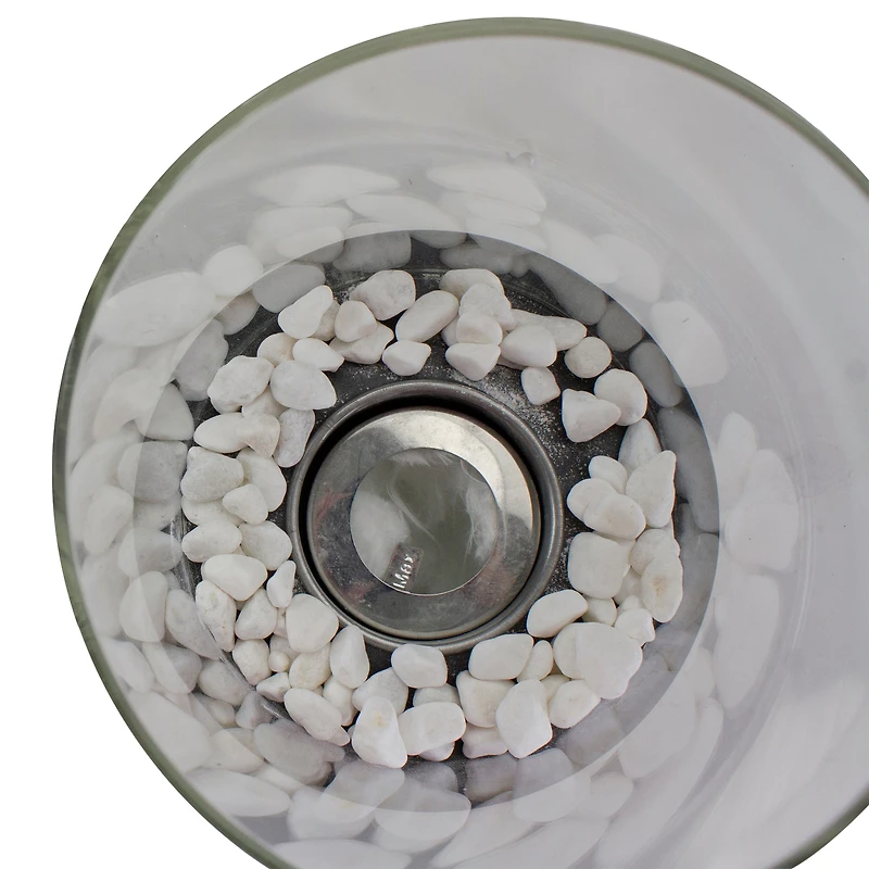 10.5" Bio Ethanol Round Portable Tabletop Fireplace with Black Base