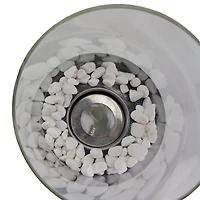 10.5" Bio Ethanol Round Portable Tabletop Fireplace with Black Base