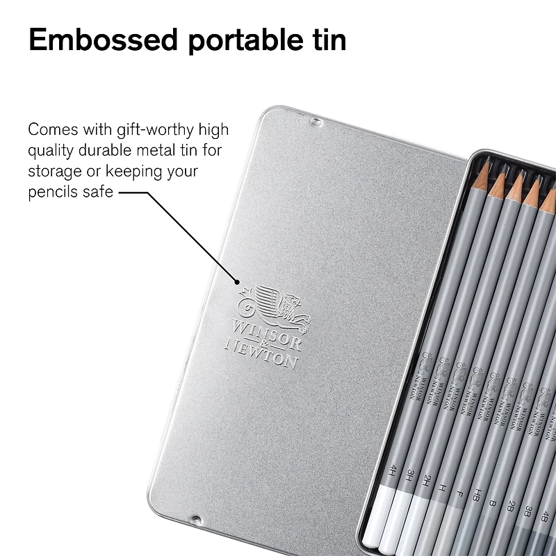 Winsor & Newton™ Studio Collection™ Graphite Pencil Tin Set