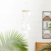White Capiz shell Coastal Windchime, 20"