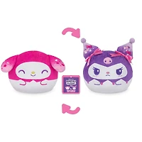 TeeTurtle 6" Pink & Purple Anniversary My Melody & Kuromi Reversible Plushie