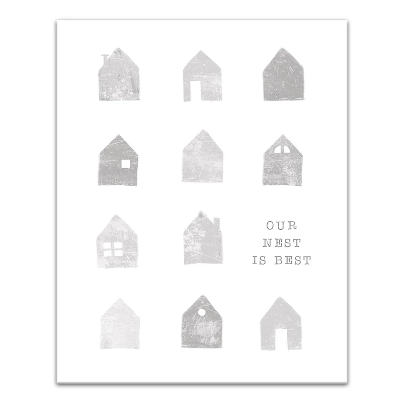 Our Nest Is Best 16" x 20" Canvas Wall Art