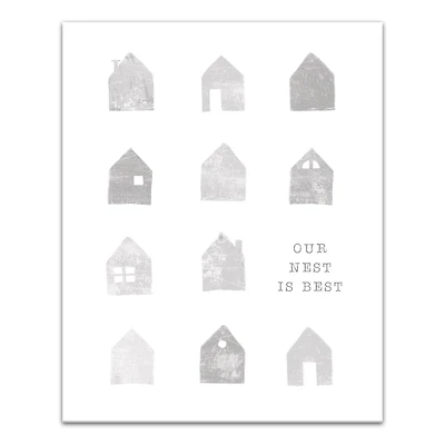 Our Nest Is Best 16" x 20" Canvas Wall Art