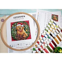 Letistitch Christmas Puppy Counted Cross Stitch Kit