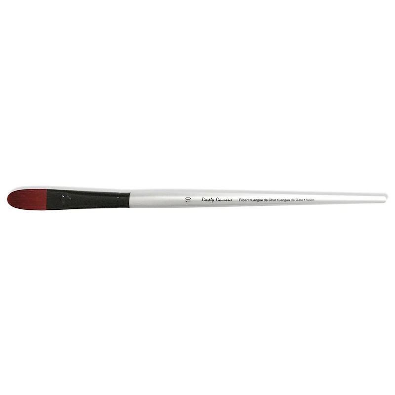 Simply Simmons Extra-Firm Synthetic Long Handle Filbert Brush