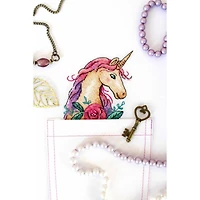 MP Studia Unicorn Cross Stitch On Clothes Kit