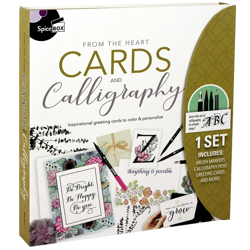 SpiceBox Sketch Plus Cards & Calligraphy Kit 