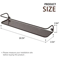 NEX™ Large Brown Wall-Mounted Spice Racks with Guard Rail, 4ct.