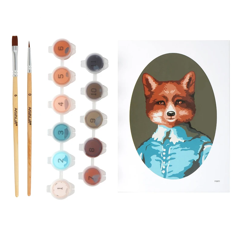 Dashing Fox Paint-by-Number Framed Mini Kit by Artist's Loft®