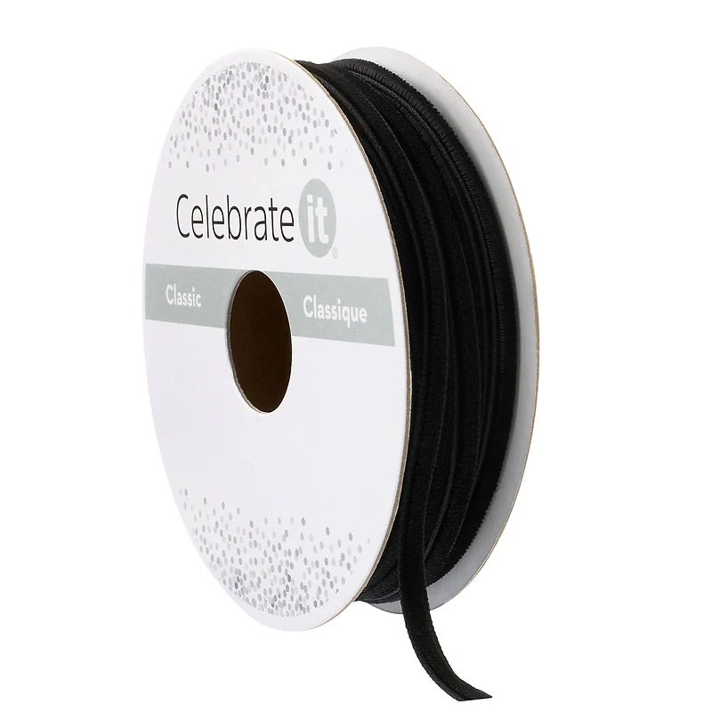 1/8" x 10yd. Velvet Ribbon by Celebrate It™ Classic