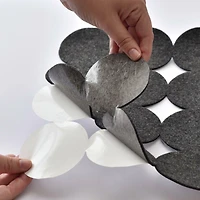 RoomMates Charcoal Modern Circles Acoustical Peel & Stick Tiles