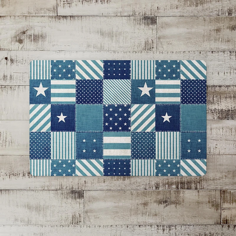 Nautical Patchwork Floor Mat