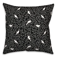 18" Birds On Leaves Indoor/Outdoor Pillow