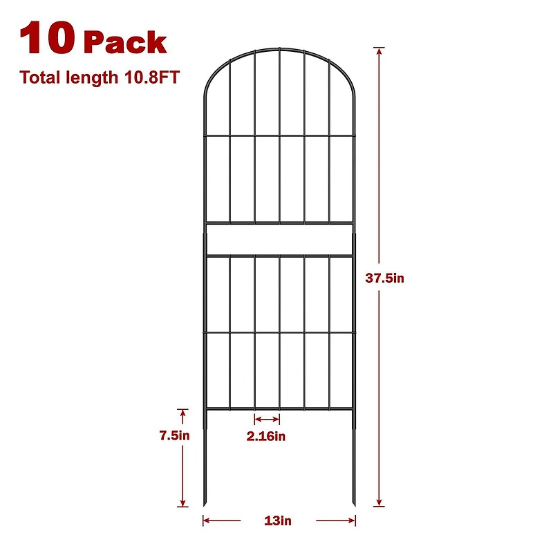 NEX™ Metal Panel Animal Barrier Arch Fence, 10ct.
