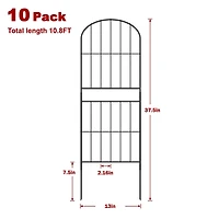 NEX™ Metal Panel Animal Barrier Arch Fence, 10ct.