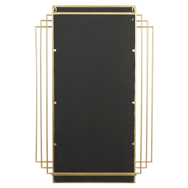 CosmoLiving by Cosmopolitan Gold Glam Metal Wall Mirror