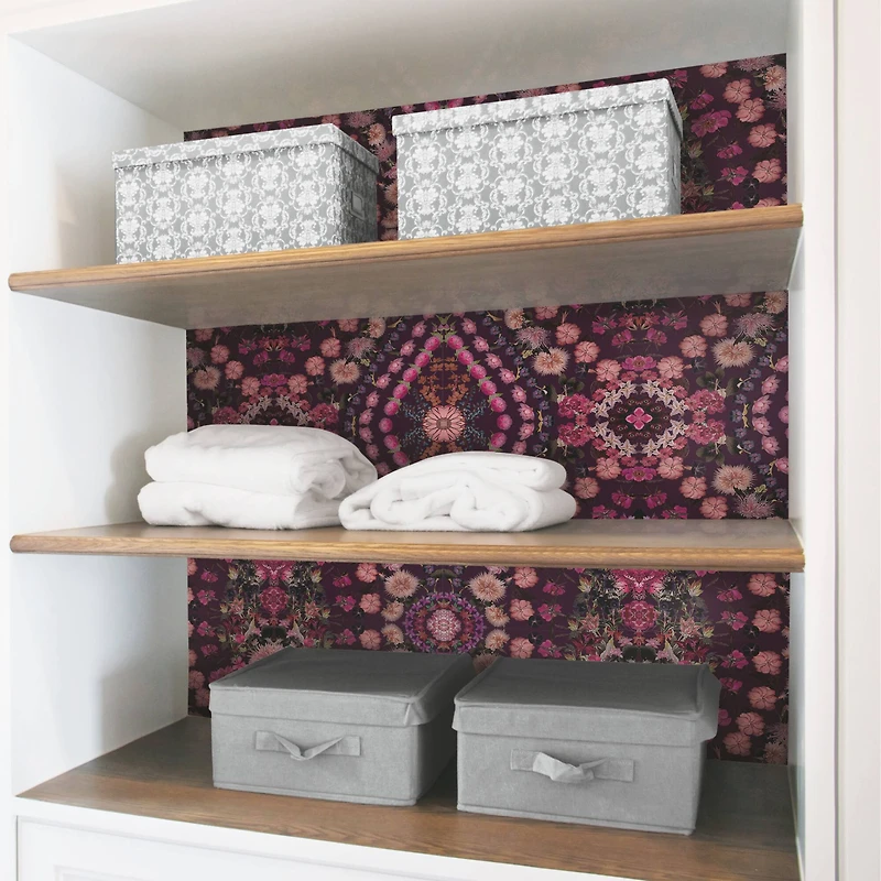 RoomMates Mr. Kate Dried Flower Kaleidoscope Peel & Stick Wallpaper