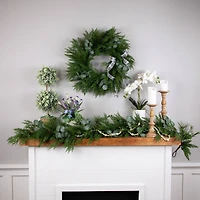 24" Eucalyptus & Mixed Pine Christmas Wreath