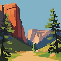 11" x 11" Canyon Canvas Painting Kit by Craft Smart®