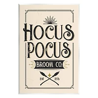 Stupell Industries Hocus Pocus Broom Co Sign Wall Plaque Art