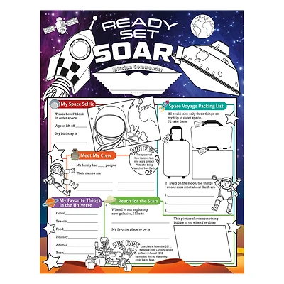 North Star Teacher Resources Fill Me In: Ready Set Soar Posters, 32ct.