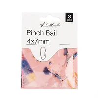 John Bead Must Have Findings 7mm Pinch Bails, 3ct.
