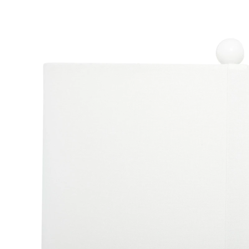 30" White Polystone & Iron Traditional Table Lamp