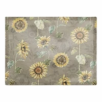 Sunflower Pattern Cotton Twill Placemat