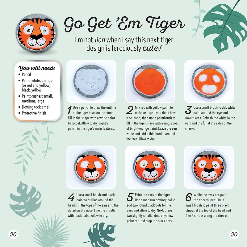 Hinkler DIY Animal Rock Painting Box Set