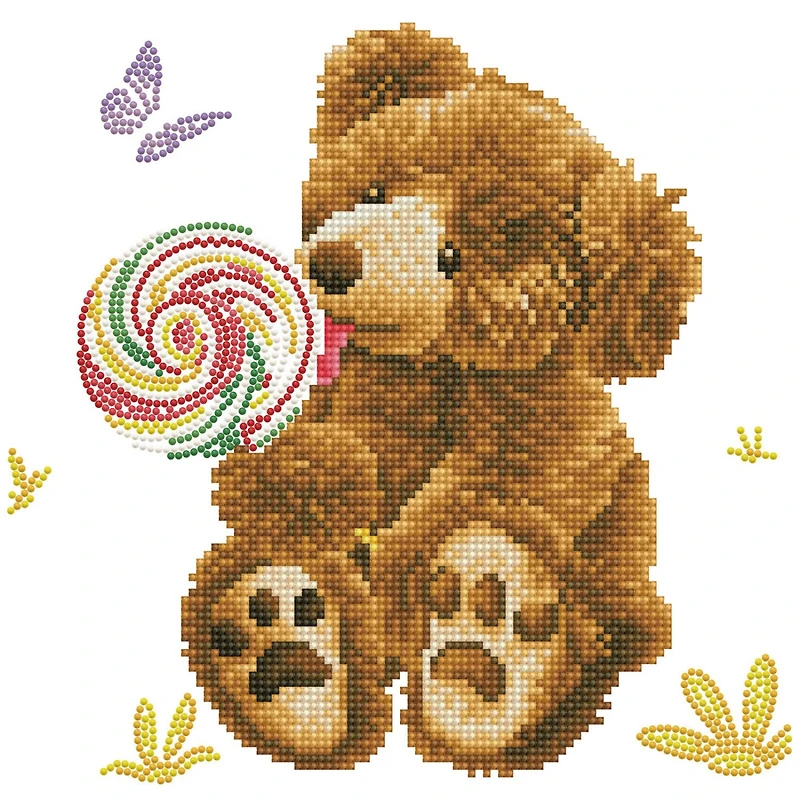 Diamond Dotz® Honey Pot BearLolly Pop Lick Diamond Painting Kit
