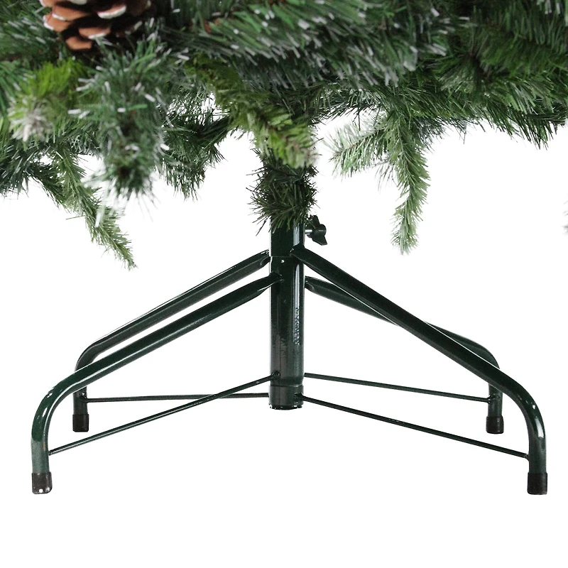 7ft. Unlit Full Snowy Delta Pine Artificial Christmas Tree