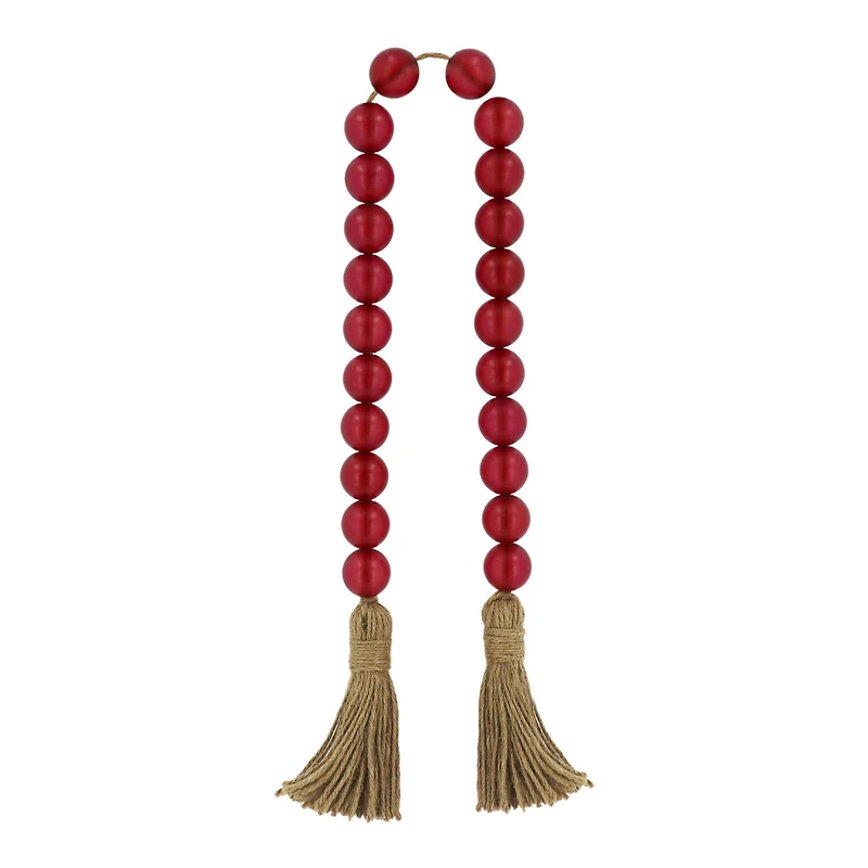 37" Burgundy Hanging Bead Wall Décor by Ashland®