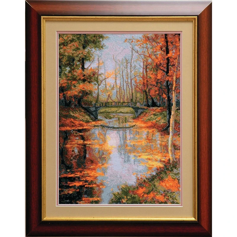 Charivna Mit Cross-stitch kit Gold autumn