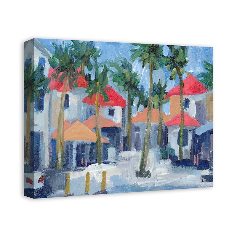 Beach Town 20" x 16" Canvas Wall Art