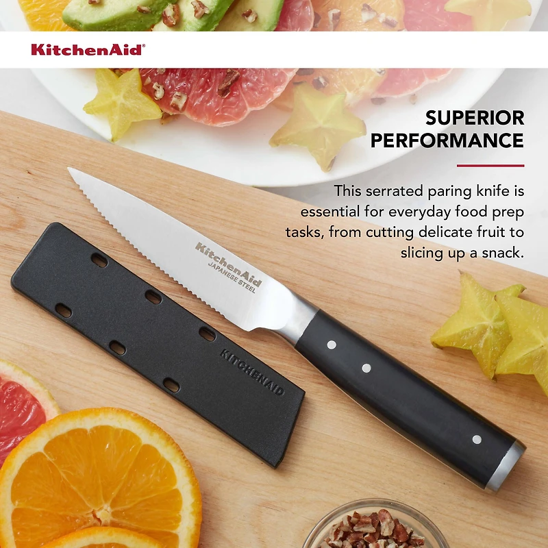 KitchenAid Gourmet 3.5" Serrated Parer with Sheath